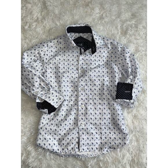 ELIE Balleh Of Milan Boys Sz. 4 Button Down Oxford. Beautiful, Great Shape - Picture 1 of 9